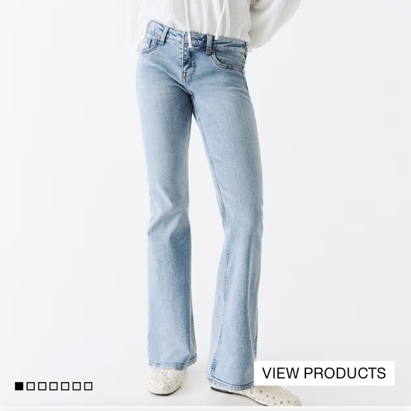 H&M low rise flared jeans NWT - Picture 1 of 5